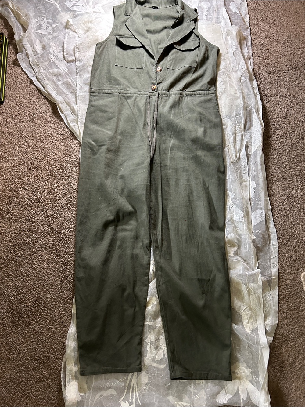 wild fable Olive Green Cargo Jumpsuit Pants